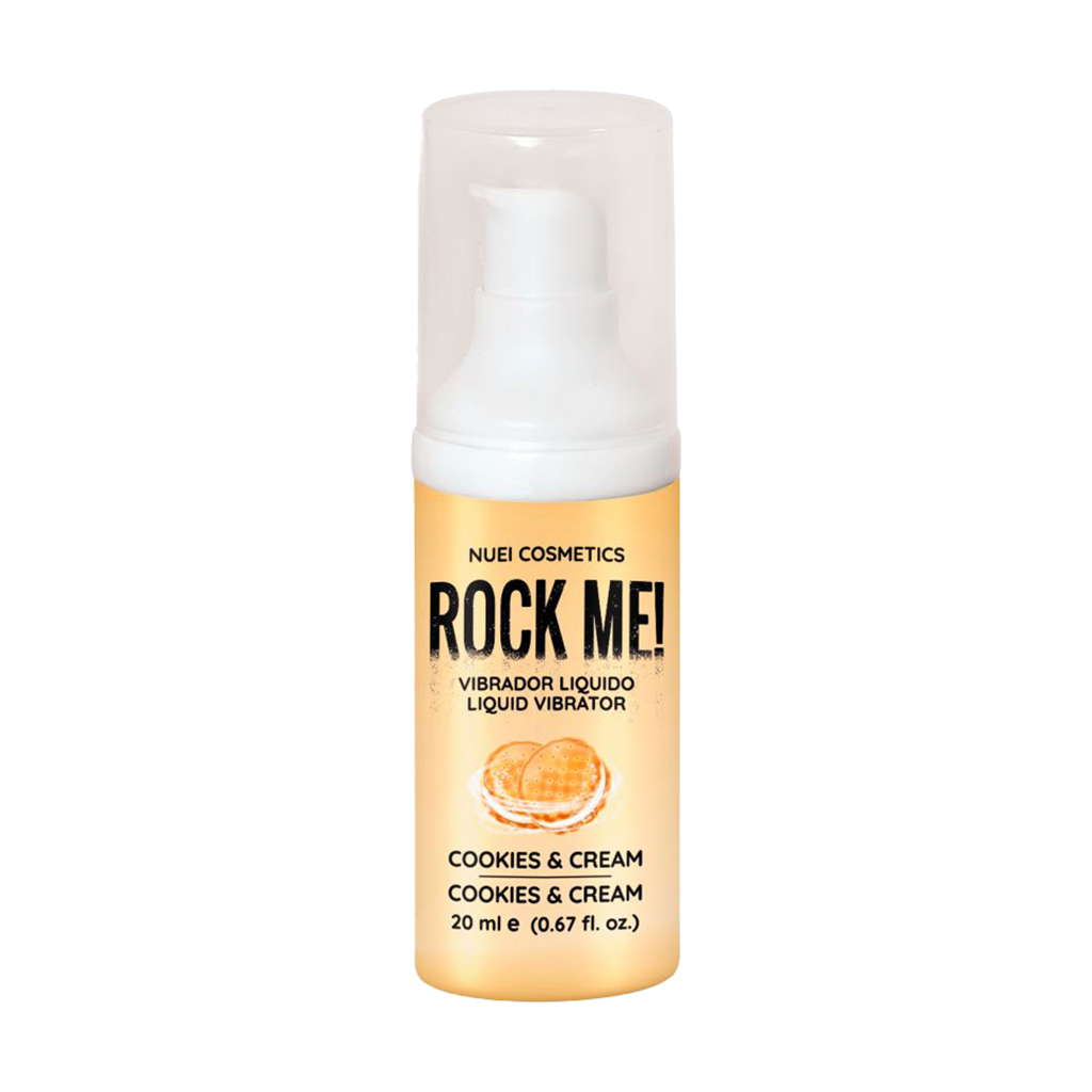 Рідкий вібратор Nuei Rock Me! Liquid Vibrator, Cookies &amp; Cream, 20 мл